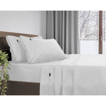 Ardor Single Bed 1000TC Cotton Rich Sheet Set White