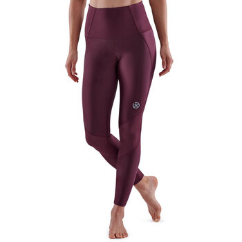 Skins Compression Series-3 Women's Skyscraper Tights Burgundy S