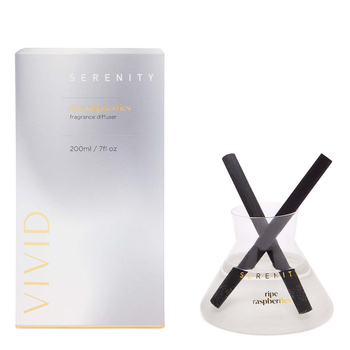 Serenity Vivid 200ml Reed Diffuser - Ripe Raspberries