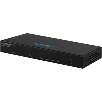 4 IN 1 OUT 4K HDMI SWITCH WITH AUDIO BREAKOUT BLUSTREAM