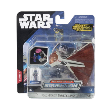 Star Wars Micro Galaxy Squadron Asajj Ventress's Ginivex Starfighter 3" 8+