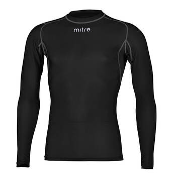 Mitre Neutron Compression LS Top Size MY (Aged 8-10) Black