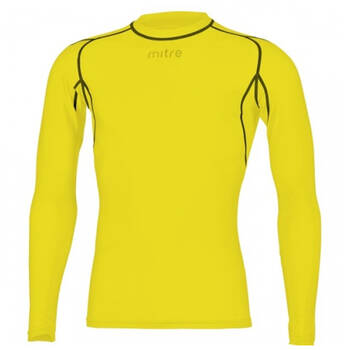 Mitre Neutron Sports Men's Compression LS Top Size XL Yellow