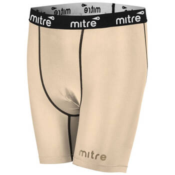 Mitre Neutron Sports Men's Compression Shorts Size L Beige/Flesh