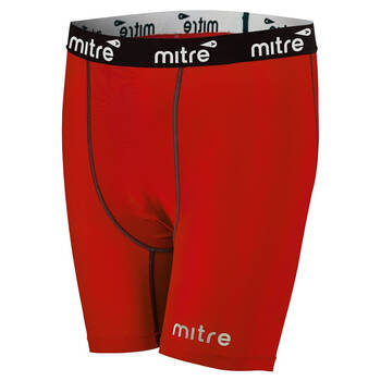 Mitre Neutron Sports Men's Compression Short Size LG Scarlet