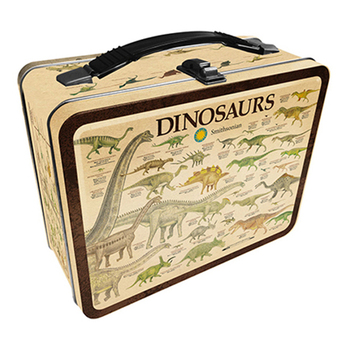 Aquarius Smithsonian Dinosaurs Tin Carry All Fun Box w/ Handle