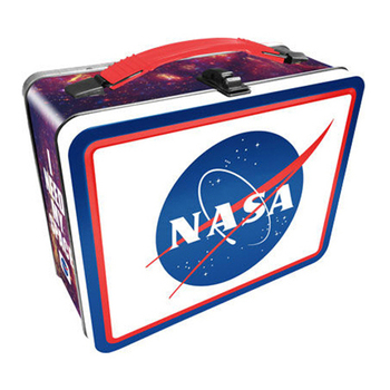 Aquarius 22cm NASA Tin Carry All Fun Box w/ Handle Large