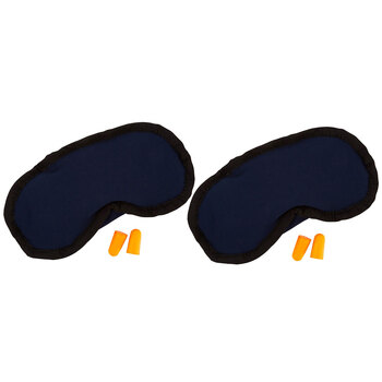 2PK Tosca Microbead Eyemask Travel Face Cover w/ Ear Plugs