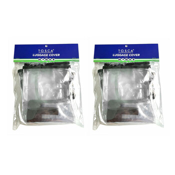 2PK Tosca Clear Luggage Protection Suitcase Cover - Medium