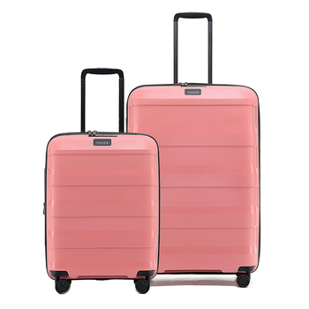 2pc Tosca Comet PP 20"/29" Travel Travel Suitcase Luggage S/L - Coral