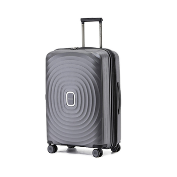 Tosca Eclipse 25" Checked Travel Suitcase Luggage - Charcoal