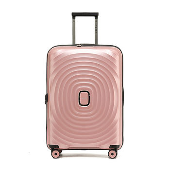 Tosca Eclipse 25" Checked Trolley Travel Suitcase Luggage - Rose Gold