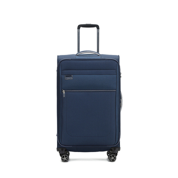 Tosca Vega 27" Checked Travel Trolley Travel Luggage Suitcase - Navy