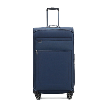 Tosca Vega 32" Checked Travel Trolley Travel Luggage Suitcase - Navy