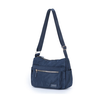 Tosca Vegan Shoulder Minimalist Crossbody Handbag Navy Stitch