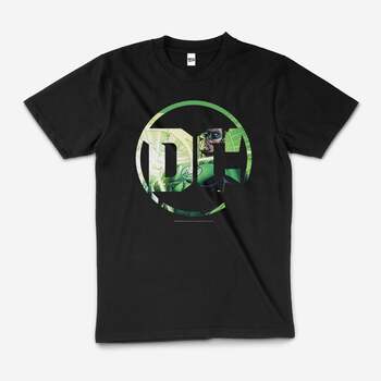 Green Lantern DC Comics Logo Superhero Cotton T-Shirt Black Size 2XL