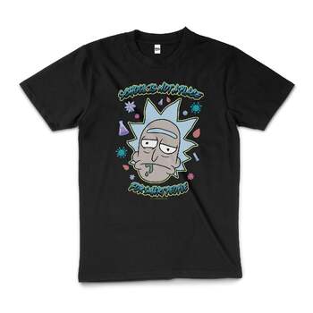 Rick And Morty School Is Not A Place For Smart T-Shirt Black Size 2XL