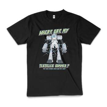 Rick And Morty Where Are My Testicles Summer T-Shirt Black Size 2XL