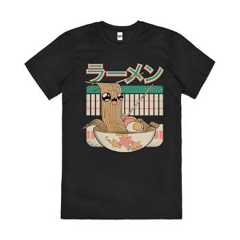 Joy Of Ramen Japanese Noodle Foodie Cotton T-Shirt Black Size 2XL