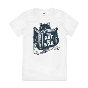 The Art of War Funny Learning Parody Cotton T-Shirt White Size 2XL