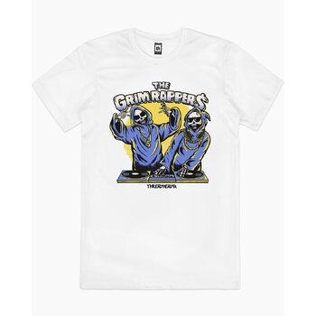 The Grimm Rappers Funny Cool Slogan Cotton T-Shirt White Size 2XL