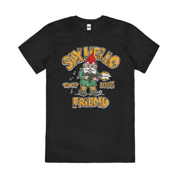 Say Hello To My Little Friend Bad Dwarf Cotton T-Shirt Black Size 3XL