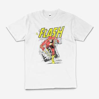 DC Comics The Flash Superhero Geek Villain T-Shirt White Size 3XL