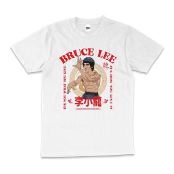 Bruce Lee It's Not What You Give KungFu Cotton T-Shirt White Size 3XL