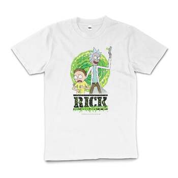 Rick And Morty Plumbus Funny Cartoon Cotton T-Shirt White Size 4XL