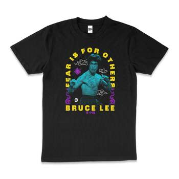 Bruce Lee Fear Is For Others Motivation Cotton T-Shirt Black Size L