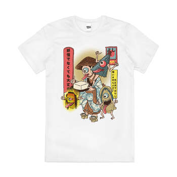 It's Okay Not to Be Yokai Funny Manga Cotton T-Shirt White Size L