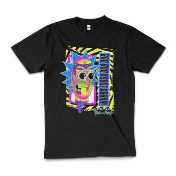 Rick And Morty Rude Cartoon Wubba Lubba Dub T-Shirt Black Size M