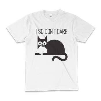 Fur Real Funny Cat Slogan Anti-Social Cotton T-Shirt White Size M