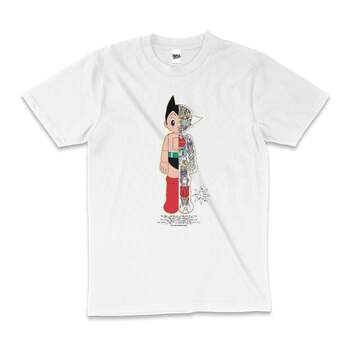 Astro Boy Half Robot Manga Superhero Cotton T-Shirt White Size M