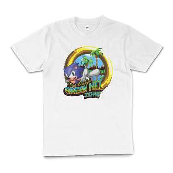 Sonic The Hedgehog Hyper Sonic 90s Game Cotton T-Shirt White Size S