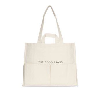 The Good Brand Women's Cotton Everyday Tote Bag 47cm - Ecru