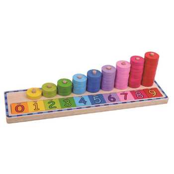 Tooky Toy Counting Stacker Puzzle Board