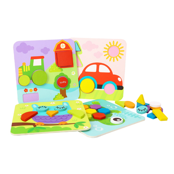 Tooky Toy 4 In 1 Shape Puzzles