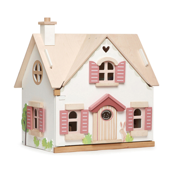 Tender Leaf Toys 44cm Cottontail Cottage Doll House Wooden Toy Set Kids 3y+