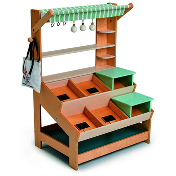 Tender Leaf Toys 57cm General Store Stand Wooden Toy Set Kids 3y+