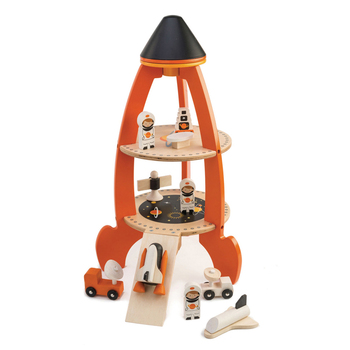 Tender Leaf Toys 38.5cm Cosmic Rocket/Space Shuttle Wooden Toy Set Kids 3y+