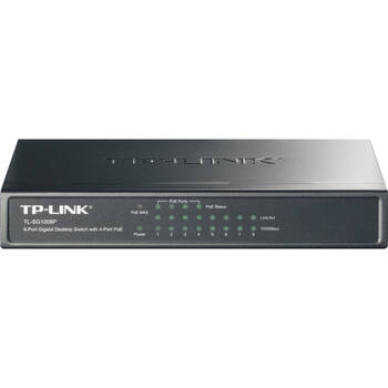 8 PORT 53W POE GIGABIT SWITCH 4 POE PORTS