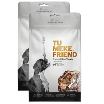 2PK Tu Meke Friend 80g Air-Dried Natural Dog Treats Lamb Puffs