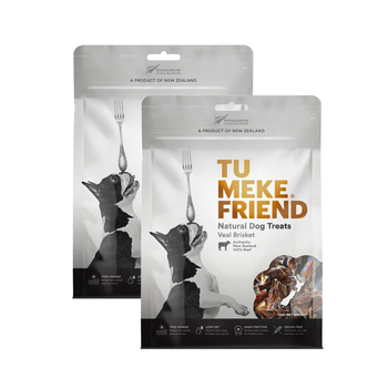 2PK Tu Meke Friend 100g Air-Dried Natural Dog Treats Veal Brisket