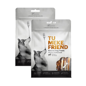 2PK Tu Meke Friend 100g Air-Dried Natural Dog Treats Venison Paddywack