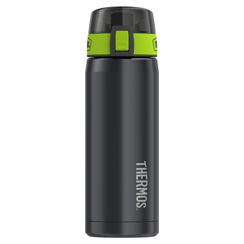 Thermos Vacuum Insulated Hydration Bottle Smoke with Lime Green Accents 530ml