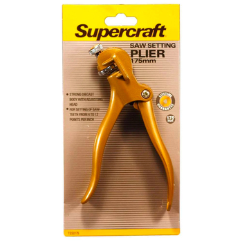 Supercraft Saw Teeth Setting Pliers Adjustable Head 175mm Diecast