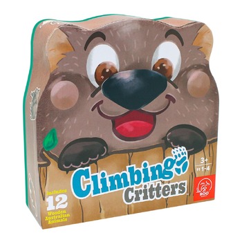 Roo Games Wooden Climbing Critters Board Game Kids Toy 3+