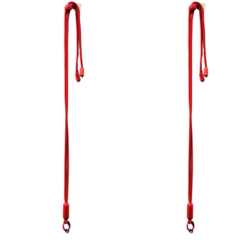 2PK Urban Products Nylon Pop Universal Mobile Phone Cord/Sling - Red