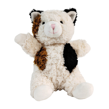 Urban Curly Cat 18cm Soft Toy Animal Plush - White & Brown 